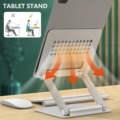 Soporte Ajustable para Laptop - Compatible con MacBook, iPad y Computadoras Portátiles