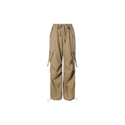 Pantalón Recto Ancho Cintura Media con Pliegues - Image 2