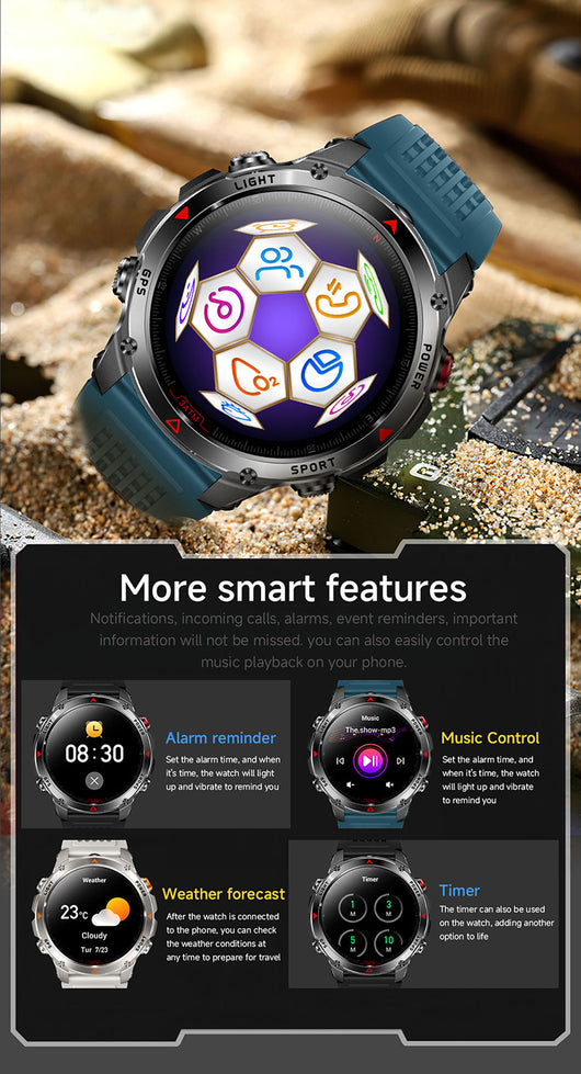 Reloj Deportivo Inteligente con GPS, Brújula y Llamadas Bluetooth - Image 28