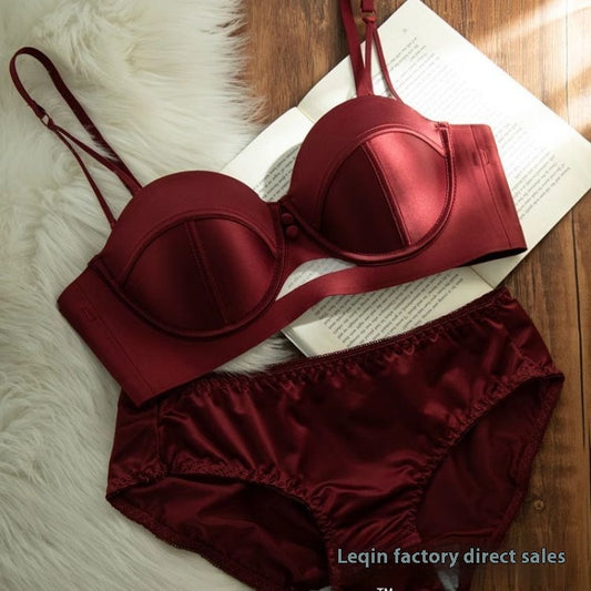 Sostén Estilo Francés Rojo para Mujer Talla Grande