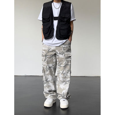 Pantalones Slim Drapeado de Corte Recto Estilo Urbano - Image 5