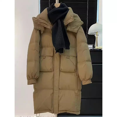 Abrigo Acolchado de Plumón Largo para Mujer - Diseño Elegante y Cálido - Image 3