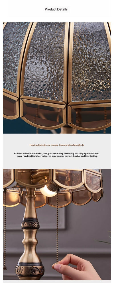 Lámpara de Escritorio Vintage en Cobre Macizo - Diseño Europeo Elegante y Lujoso - Image 12