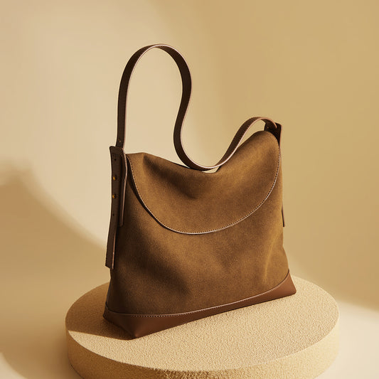 Bolso de Hombro Ante Sintético con Gran Capacidad y Correa Cruzada - Image 2