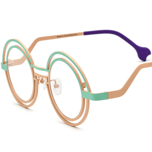 Gafas Redondas de Titanio Puro Ultraligeras Multicolor - Image 5