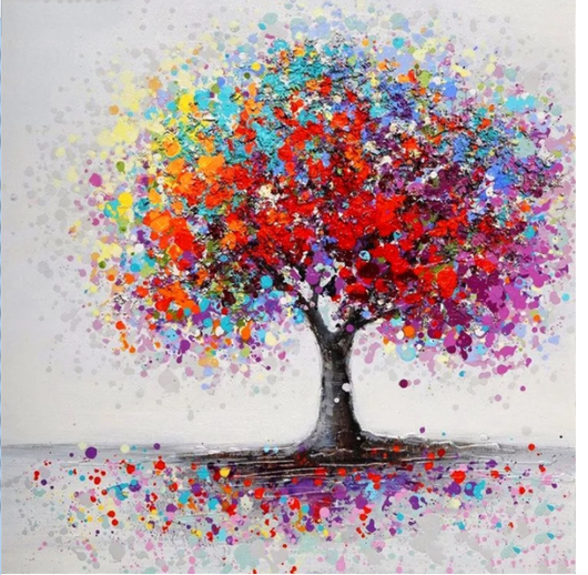 Cuadro Diamante Árbol - Pintura Bordada DIY Cuadrada y Redonda - Image 8