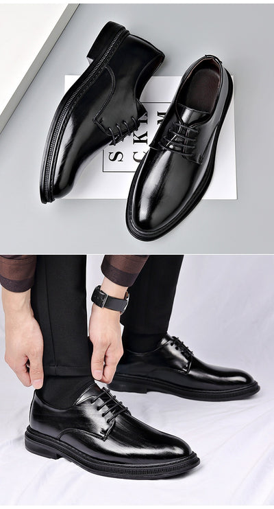 Zapatos de Cuero para Hombre - Elegancia Formal para Bodas y Eventos - Image 8
