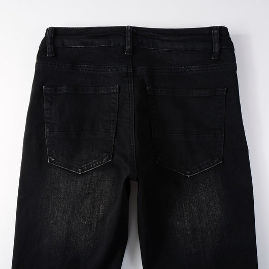 Jeans Rotos de Pana con Parches Estilo Urbano para Hombre - Image 12