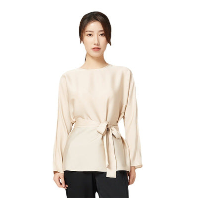 Blusa de Seda Satinada Suelta y Elegante para Mujer - Image 3