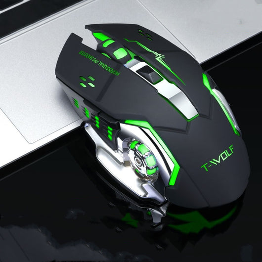 Ratón Gaming Inalámbrico 2.4G con Retroiluminación LED y Batería Recargable - Image 6