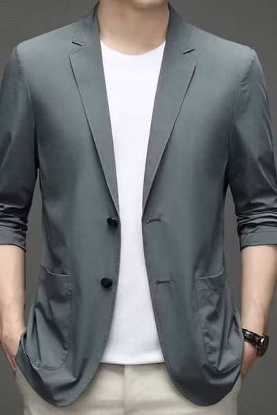 Blazer Casual de Talla Grande para Hombre - Primavera Verano - Image 3