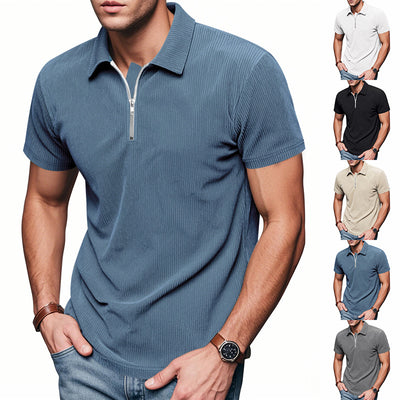 Polo Corduroy Holgado con Medio Cierre para Hombre - Image 12