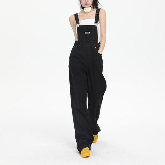 Pantalones Denim con Tirantes para Mujer - Estilo Urbano Verano - Image 3