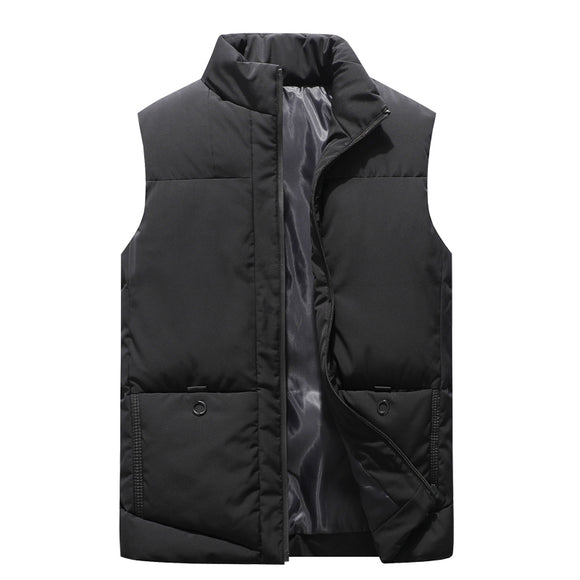 Chaleco Casual de Algodón para Hombre - Abrigo Otoñal