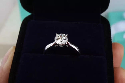 Anillo de Plata Esterlina con Diamante para Mujer - Image 10