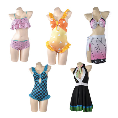 Traje de Baño Estampado Cosplay Cartoon