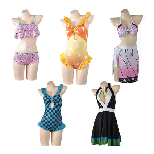 Traje de Baño Estampado Cosplay Cartoon