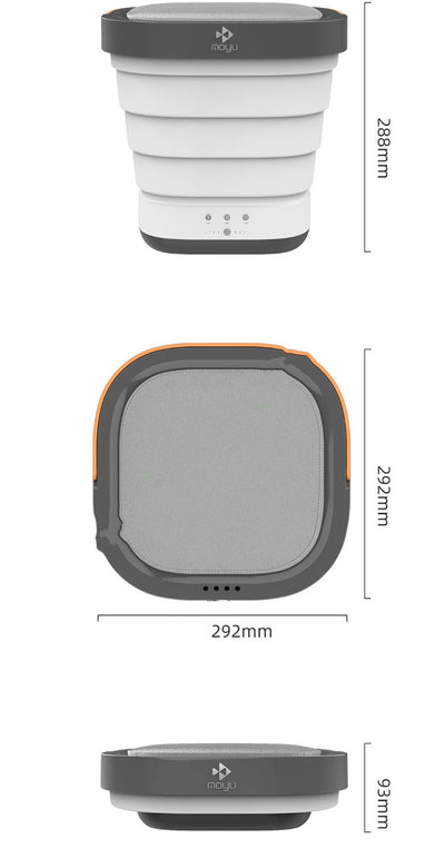 Lavadora Portátil Plegable Tipo Cubo para Viajes - Image 9