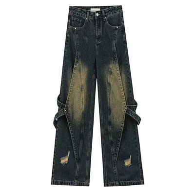 Jeans Vintage Desgastado Estilo High Street para Hombre - Image 4