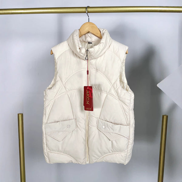 Chaqueta Suelta de Plumón de Pato Blanco Estilo Coreano