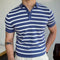 Polo de Negocios a Rayas Azules para Hombre