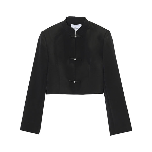Abrigo Corto Retro con Botones para Mujer - Elegancia y Comodidad - Image 5