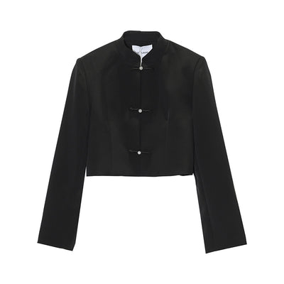 Abrigo Corto Retro con Botones para Mujer - Elegancia y Comodidad - Image 5