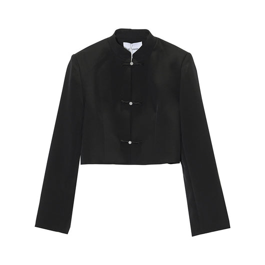 Abrigo Corto Retro con Botones para Mujer - Elegancia y Comodidad - Image 5