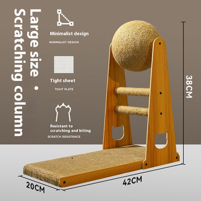 Rascador Vertical de Sisal Resistente para Gatos - Alivia Estrés y Protege Muebles - Image 7