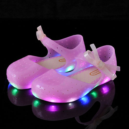 Zapatos Brillantes de Gelatina para Bebé con Moño - Image 9