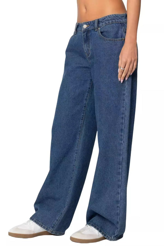 Jeans de Cintura Alta y Pierna Ancha Efecto Limpiador - Image 13
