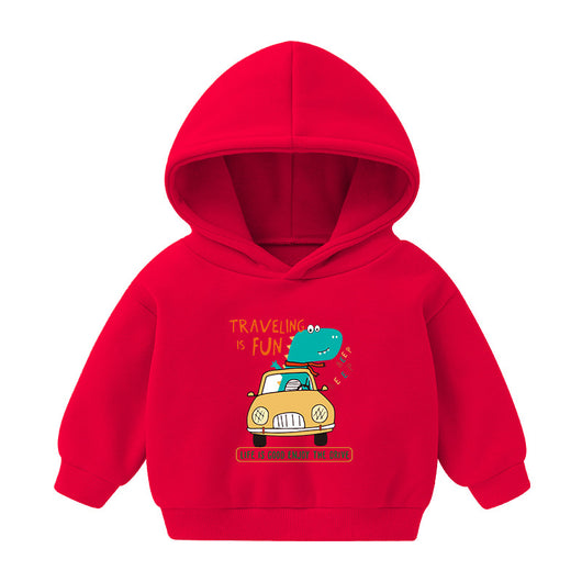 Sudadera Infantil con Capucha Forrada en Polar - Diseño Cartoon para Otoño e Invierno - Image 11