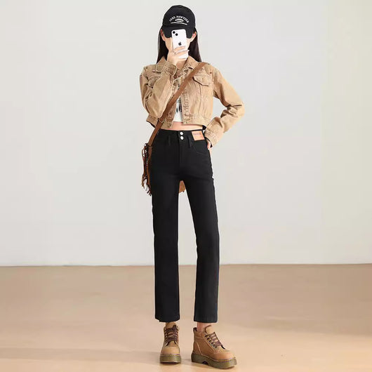 Pantalones Cigarette de Cintura Alta Reductores con Diseño Elegante y Moderno - Image 3