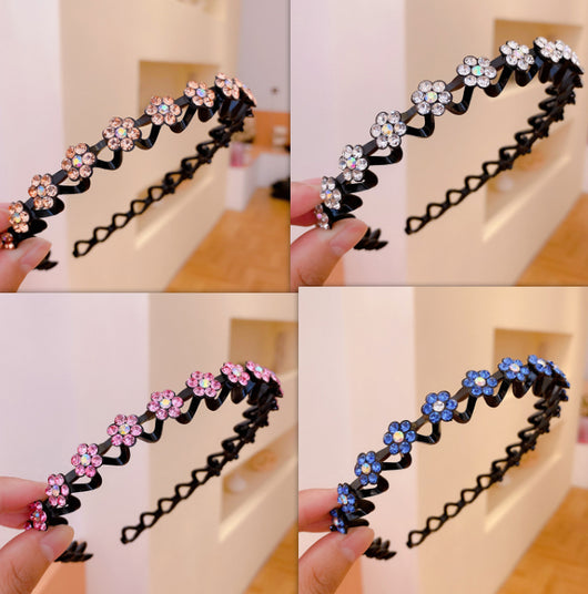 Diadema Fina con Rhinestones y Diseño Ondulado Antideslizante - Image 10