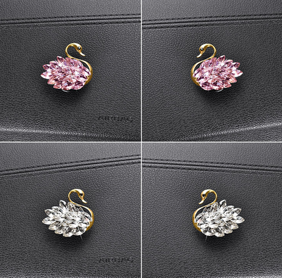 Gancho Decorativo Cisne Diamante para Interior de Auto - Image 14
