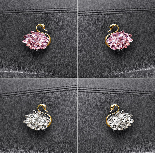 Gancho Decorativo Cisne Diamante para Interior de Auto - Image 14