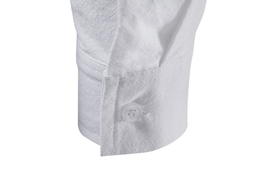 Camisa Cuello Mao Manga Larga Algodón y Lino - Image 18