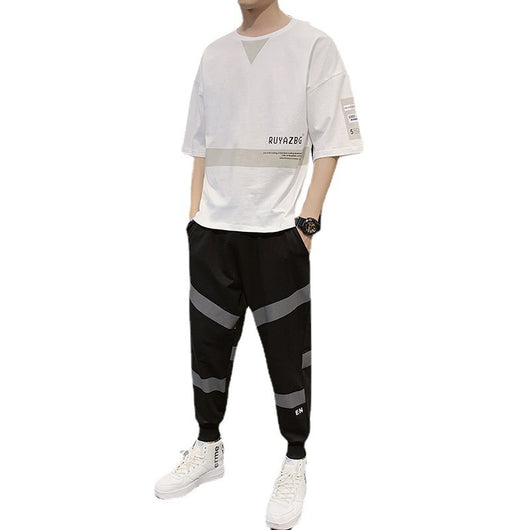 Conjunto Deportivo Juvenil de Dos Piezas con Camiseta Holgada de Manga Corta - Image 7