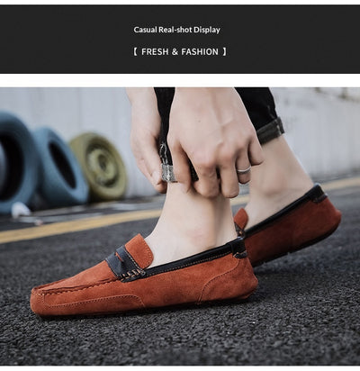 Mocasín de Cuero con Detalles en Contraste - Zapatos Versátiles para Hombre - Image 14