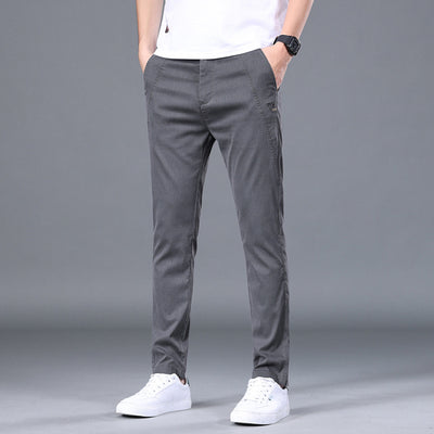 Pantalones Rectos Slim Fit en Tencel para Hombre - Image 8