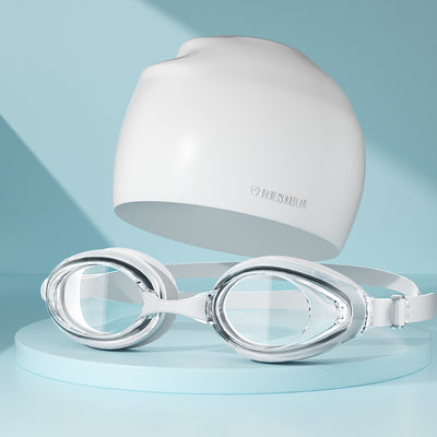 Gafas de Natación HD Anti-Empaño con Gorro - Marco Grande Impermeable - Image 13
