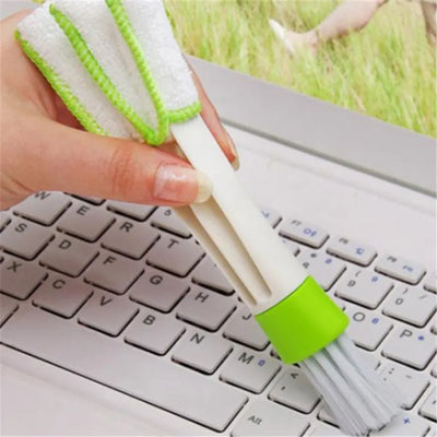 Cepillo Limpiador Doble con Paño para Polvo - Hogar, Tablero y Teclado - Image 10