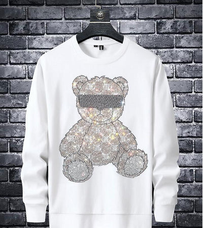 Camiseta Manga Larga Cuello Redondo Fácil de Planchar para Hombre - Image 9