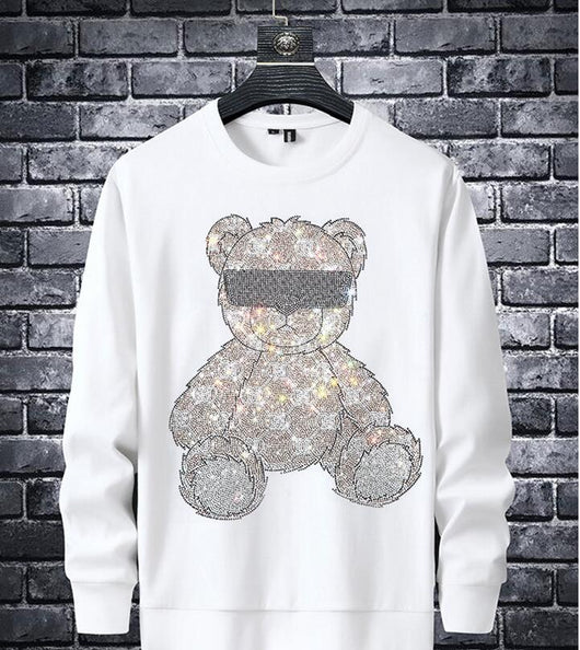 Camiseta Manga Larga Cuello Redondo Fácil de Planchar para Hombre - Image 9