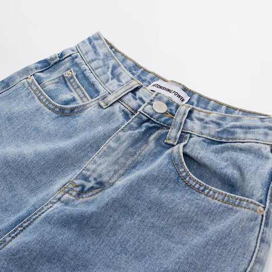 Pantalones Vaqueros Anchos Versátiles para Otoño e Invierno - Image 22