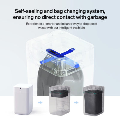 Basurero Inteligente Automático con Sellado Inductivo para Cocina y Oficina - Image 3