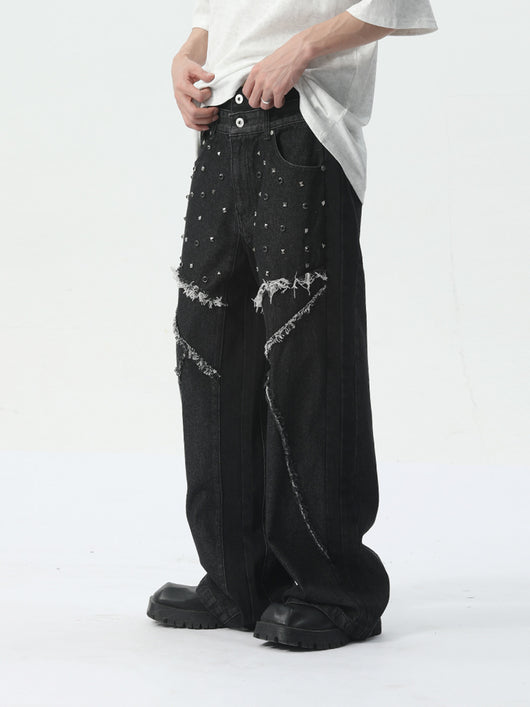 Jeans de Moda Masculina Tendencia Personalidad - Image 9
