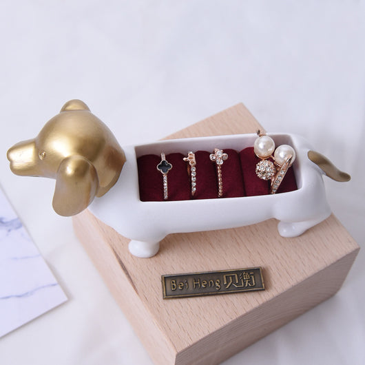 Joyero Anillo Perro Salchicha - Diseño Encantador - Image 7