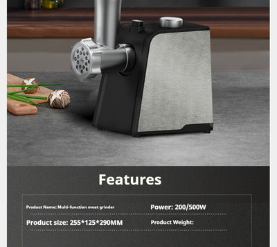 Picadora de Carne Automática de Acero Inoxidable - Trituradora Multiusos para Carne, Ajo y Especias - Image 19