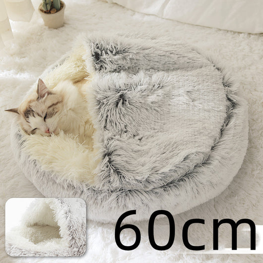 Cama 2 en 1 para Perros y Gatos - Cama Cálida de Felpa Suave Tipo Casa - Image 162